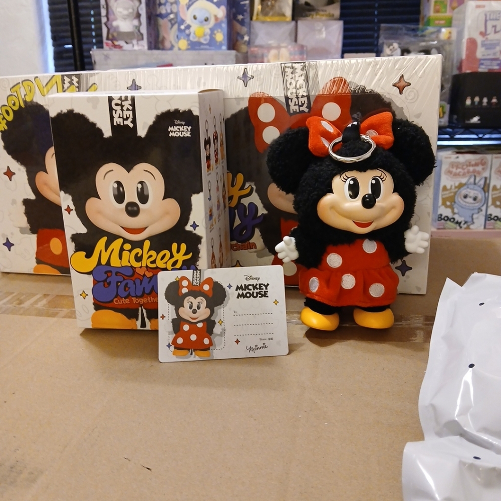 New Pop Mart Mickey And Friends Authentic Minnie Mouse Comfirmed Labubu Figure